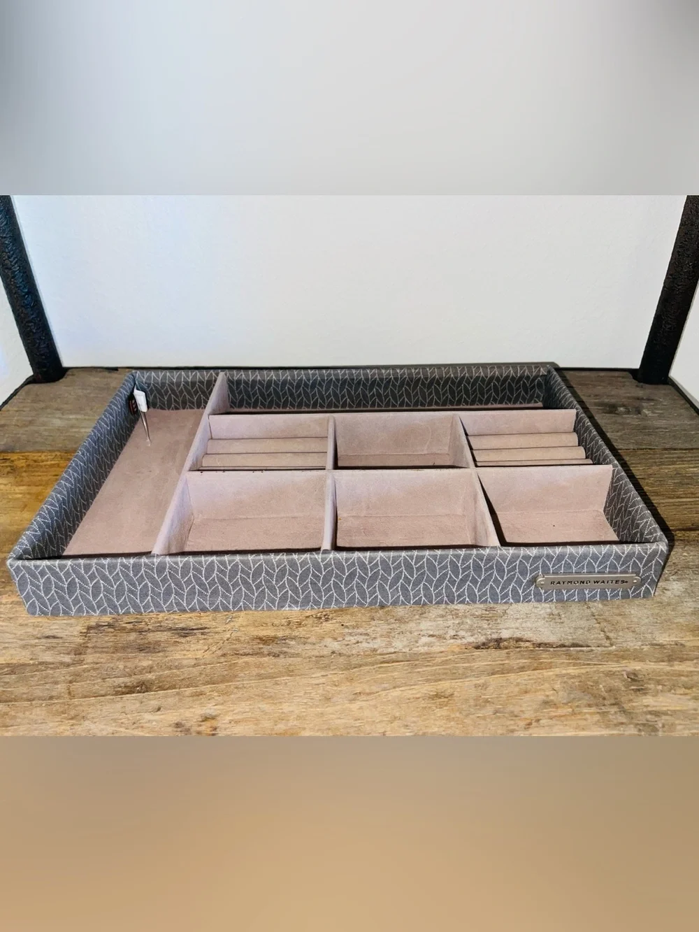 New Raymond Waites Jewelry Organizer Rings, Necklaces, Earring Compartments